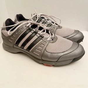 Adidas men's Sz 11.5 golf shoes Gray White and Black